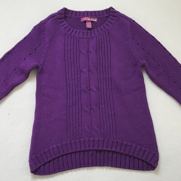 NWOT Epic Threads Pullover Knit Sweater, Girls Size L, Purple - Picture 3 of 4